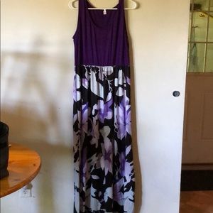Purple maxi dress